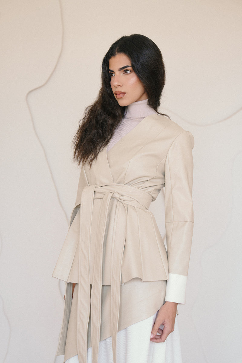 AZURE JACKET IN BEIGE – Ayouofficial
