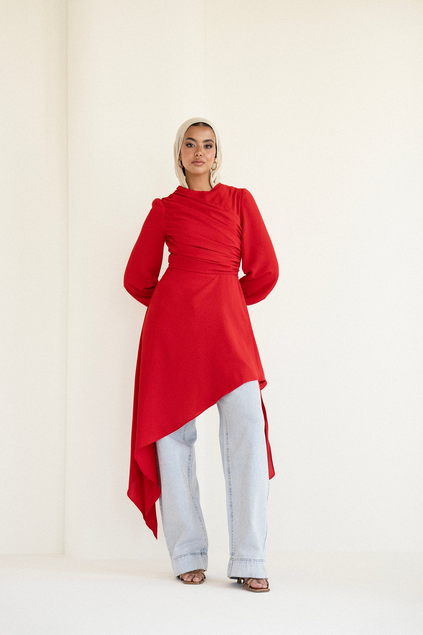 KYMA TOP IN RED