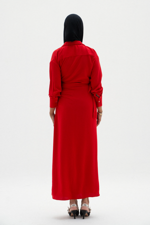 NELL DRESS IN RED