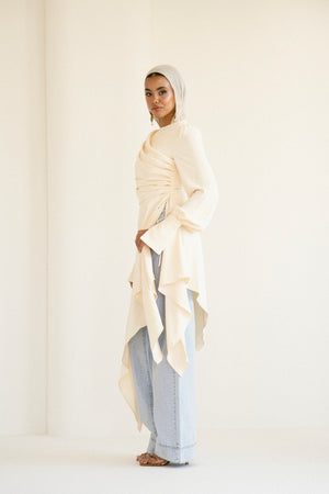 KYMA TOP IN BUTTER CREAM