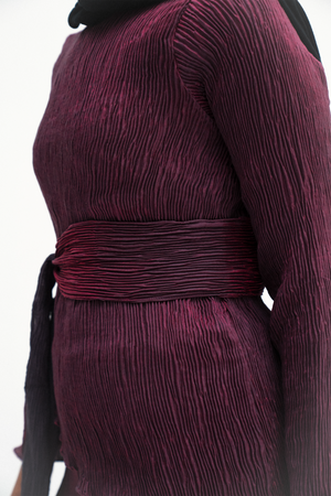 ZIA SET IN BURGUNDY