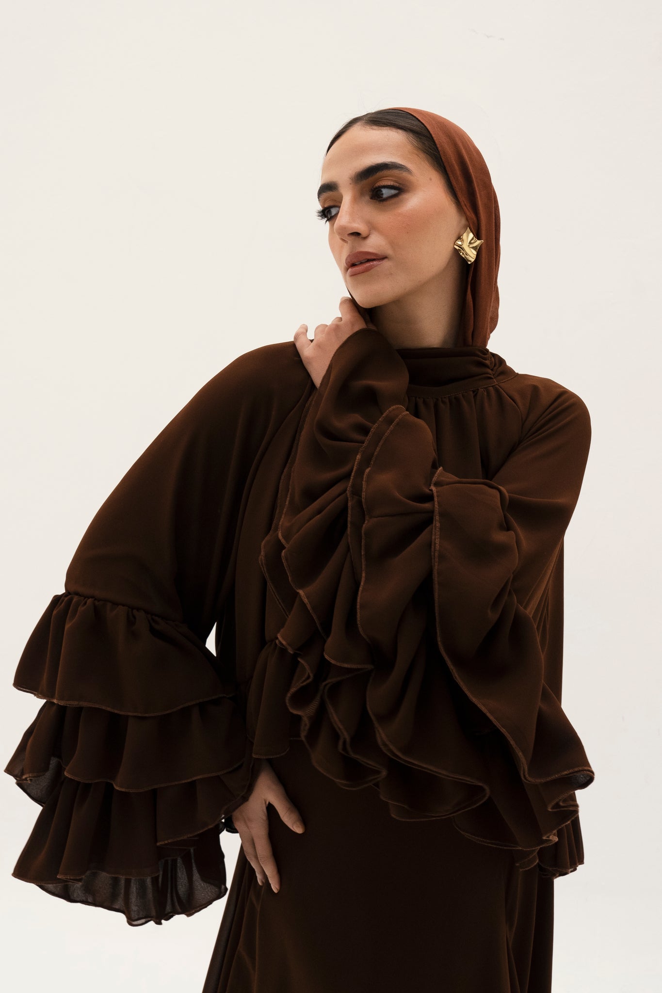 MARIA TOP IN BROWN