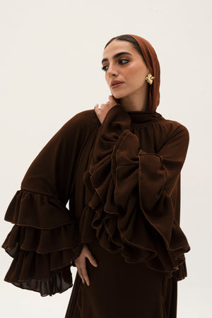 MARIA TOP IN BROWN