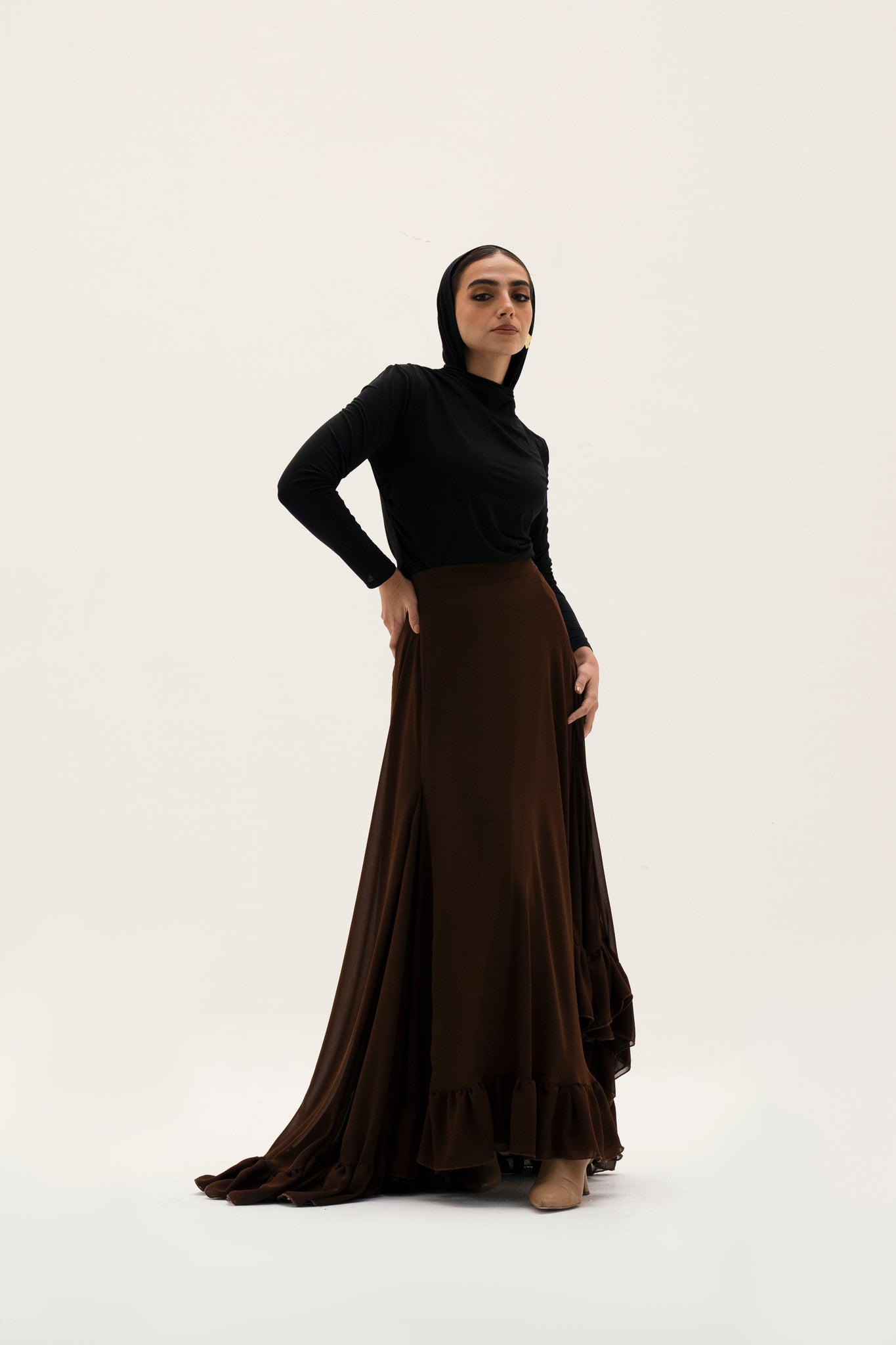 MARIA SKIRT IN BROWN