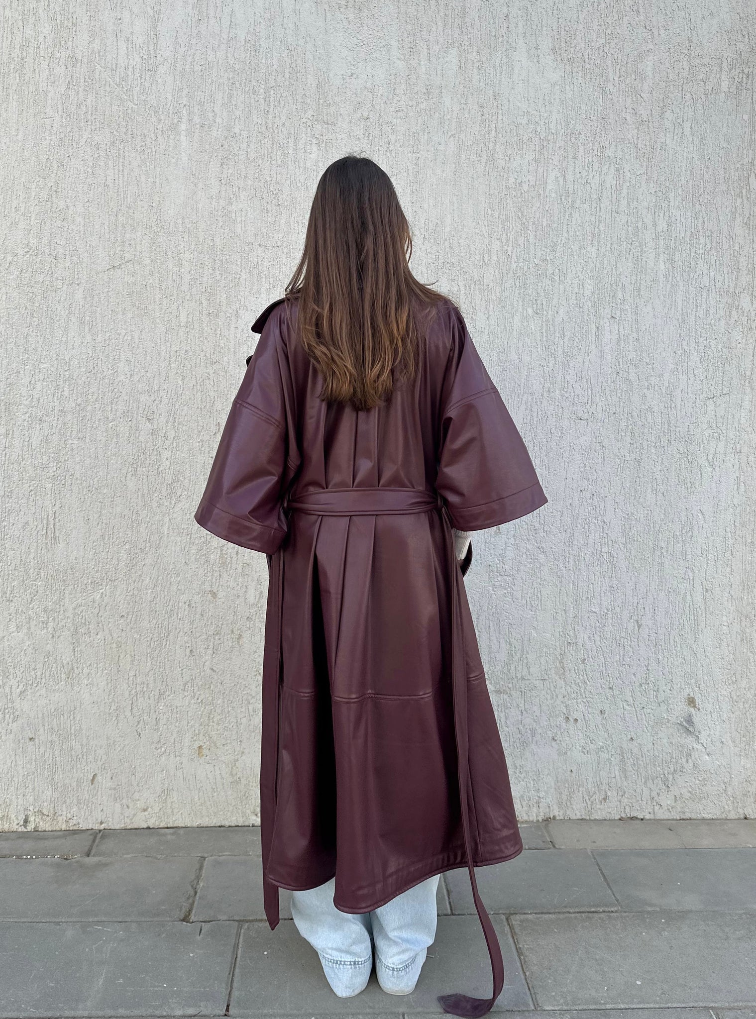 LIZZY COAT IN BURGUNDY